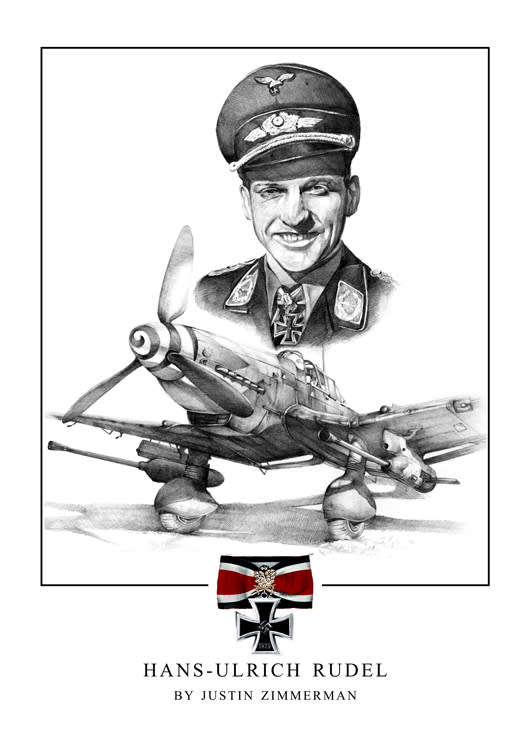 Hans-Ulrich Rudel - A3 Fine Art Print