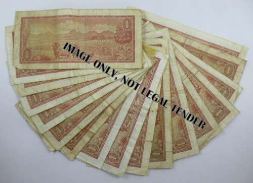 South Africa, 18 One Rand Notes, B Series
