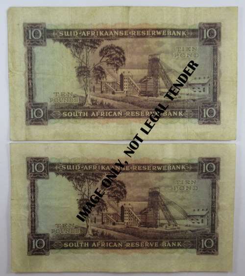South Africa, 2 Five Pound Notes, D Series