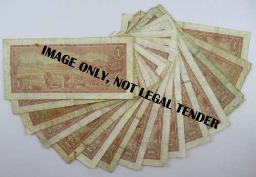 South Africa, 16 One Rand Notes, B Series.