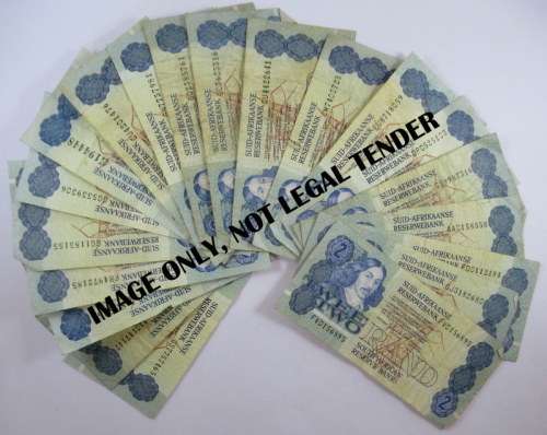 South Africa, 22, Two Rand  Notes.