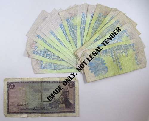 South Africa, Assortment of  2 Rand Replacement Notes. 1 Five Rand