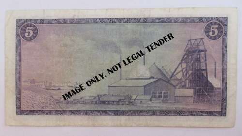 South Africa, Five Rand Note, F Series, Good Condition