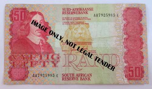 South Africa, Fifty Rand Note, AA Series