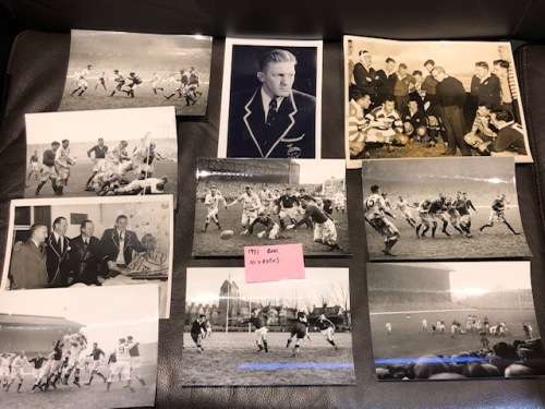 12 original photos of 1951 springbok rugby tour