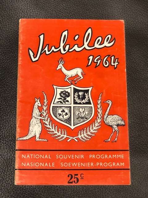Rugby South Africa Jubilee souvenir program 1965