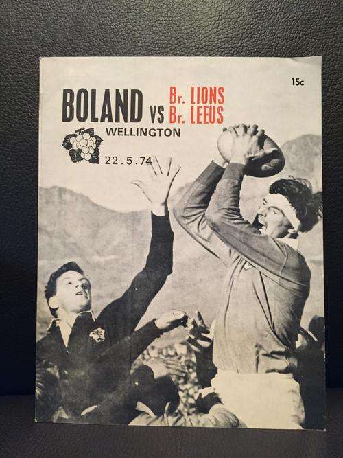 British Isles vs Boland 1974 Rugby Programme