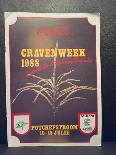Cravenweek Rugby 1988 brochure