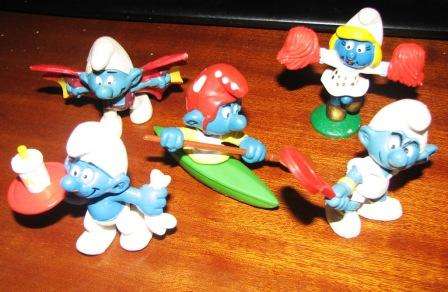 Smurfs x 5 : Peyo / Schleich