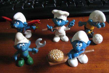 Smurfs x 5 : Peyo / Schleich