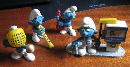 Smurfs x 4 : Peyo / Schleich