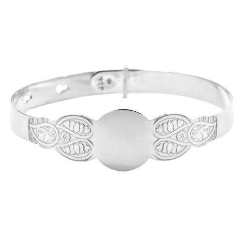 Sterling Silver Baby ID bracelet