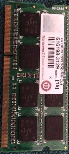 Transcend 4GB DDR3 1333 Notebook  Memory