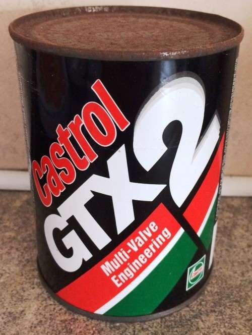 Castrol GTX2 Multivalve Engineering Collectors Item Can Of Oil