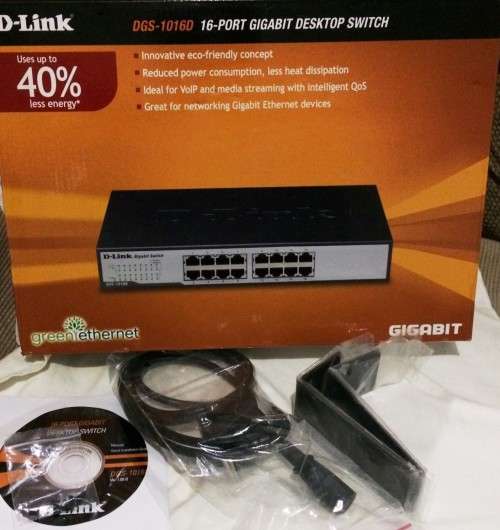 D-Link DGS-1016D 16-Port Gigabit Desktop Rackmount Switch Includes Free Shipping!