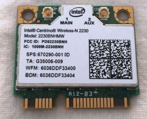 Intel Centrino Wireless N2230 Laptop Interface Card