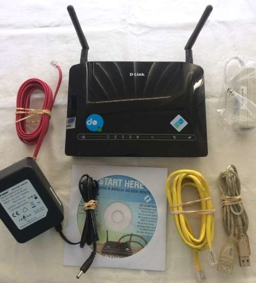 D-link DSL-2750U Wireless N ADSL2+ 4-Port Router with 3G failover Bargain!