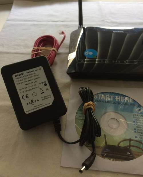 D-link DSL-2750U Wireless N ADSL2+ 4-Port Router with 3G failover Bargain!