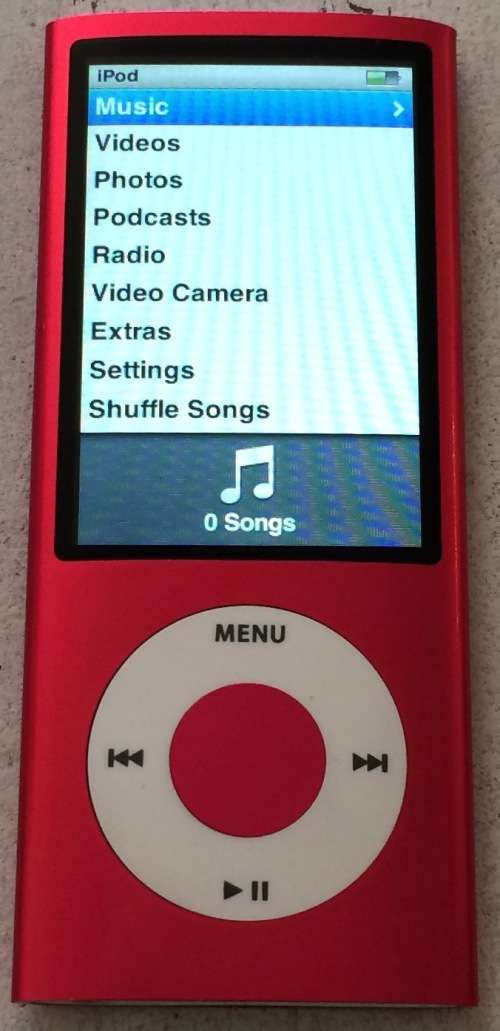 Apple iPod Nano 5th generation 8GB A1320 Including Charger Cable