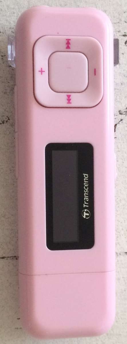 Transcend Pink 8GB USB Mp3 Player With Mic Line In and Radio Function