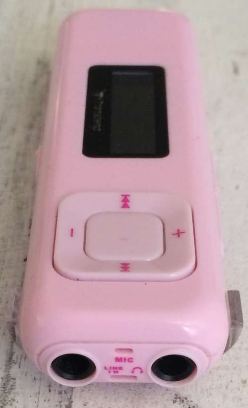 Transcend Pink 8GB USB Mp3 Player With Mic Line In and Radio Function