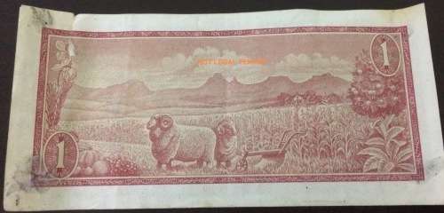 South Africa One Rand Bank Note