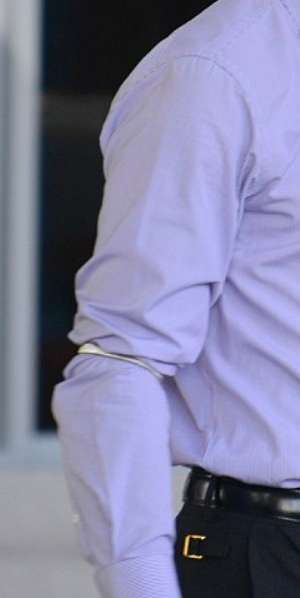 Pair Silver Vintage Style Sleeve Holders Armbands Stretch Metal Shirt Garters