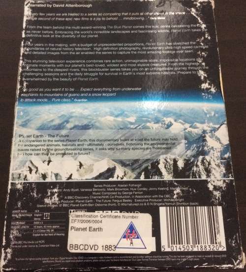 BBC Planet Earth The Complete Series 5 Disc DVD Set