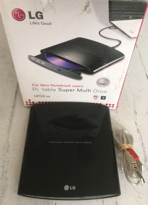 LG Portable External Super Multi Drive CD/DVD Writer
