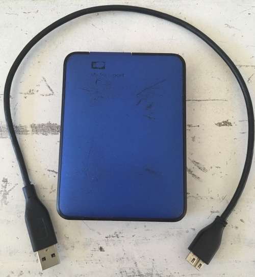 Western Digital Blue 1TB USB 3 My Passport External Portable Hard Drive