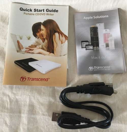 Transcend USB External Portable DVD CD Writer 8XDVDS-K