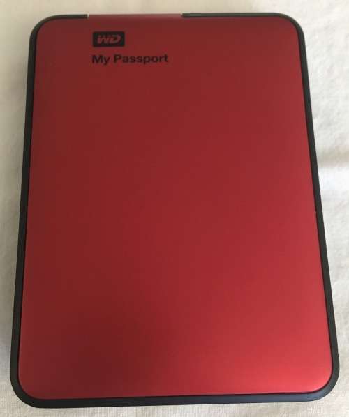 Western Digital My Passport 1TB Red External Portable Hard Drive Including Brand New USB3 Cable