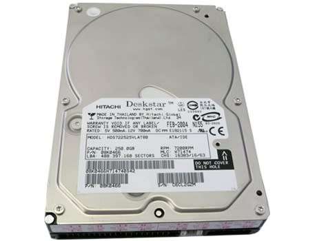 Hitachi Deskstar 250GB IDE 7200RPM Hard Drive