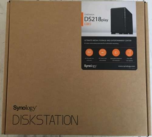 Synology DS218play 2 Bay NAS Disk Station BARGAIN BRAND NEW! (One Only)