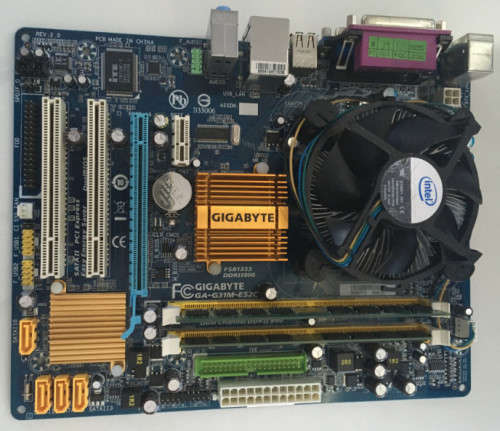 Gigabyte G31 Motherboard Bundle Intel Core2 Duo 2.93GHZ Cpu 3GB Ram Bargain+Windows 10 Pro Licence