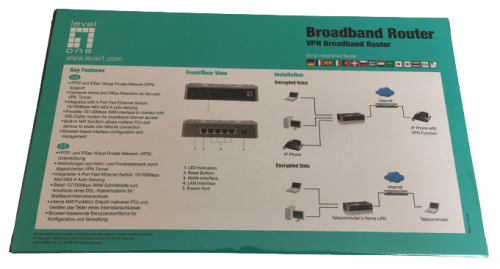 Level One VPN Broadband Router - Model FBR-1430 (brand new sealed)