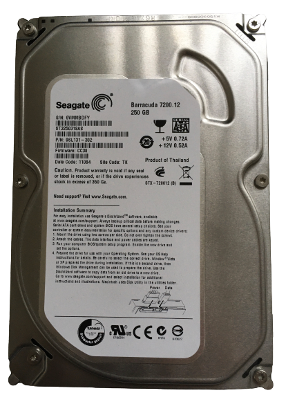 Seagate Barracuda 250GB 7200RPM Desktop Hard drive