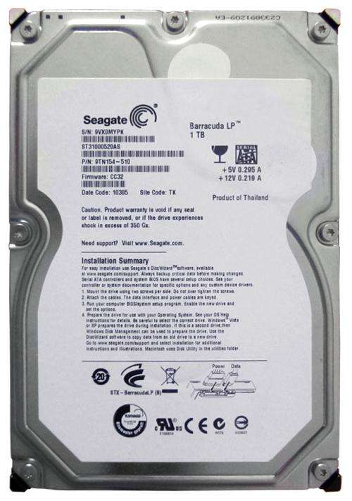 Seagate Barracuda 1TB Internal Desktop Hard Drive