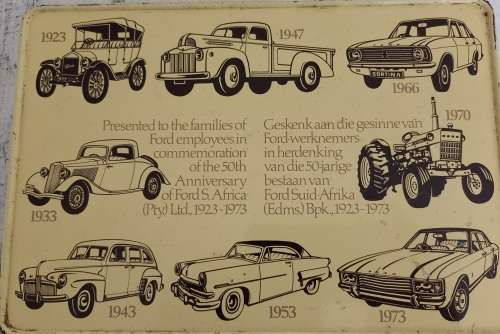 Cadbury`s Commemoration 50th Ford Anniversary Sweets Chocolate Tin (1923-1973)