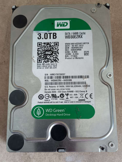 Western Digital 3TB Green Desktop Hard Drive
