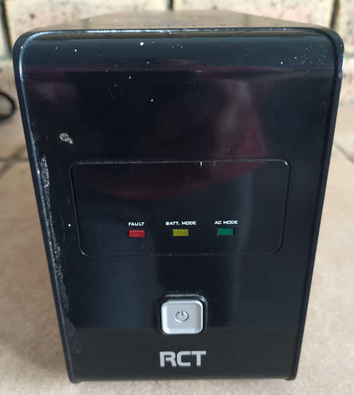 RCT 650VA 360Watt UPS (brand new battery)