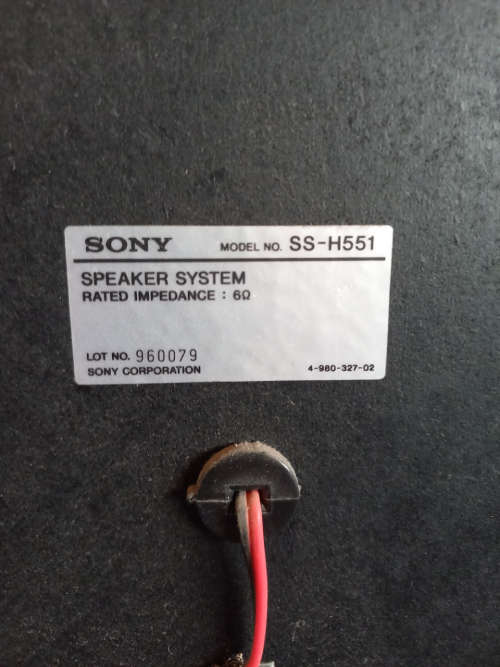 Sony Mini HiFi Model HCD-551