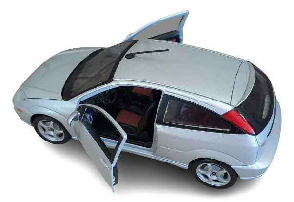 Ford Focus SVT Diecast Maisto Scale 1:24 - Silver Greyish