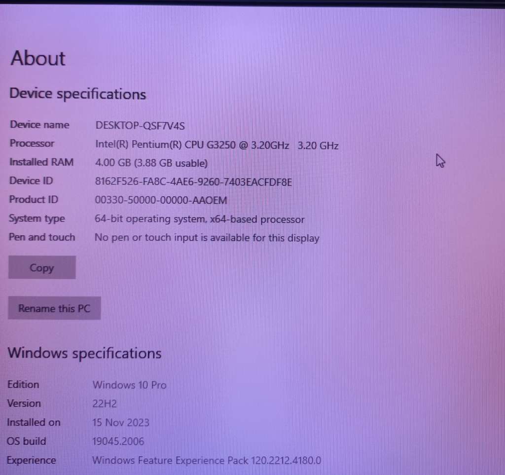 Asus H81M-C Motherboard BundlePentium G3250 3.20GHZ CPU 4GB Ram 500Gb Hard Drive Win 10 Preactivated