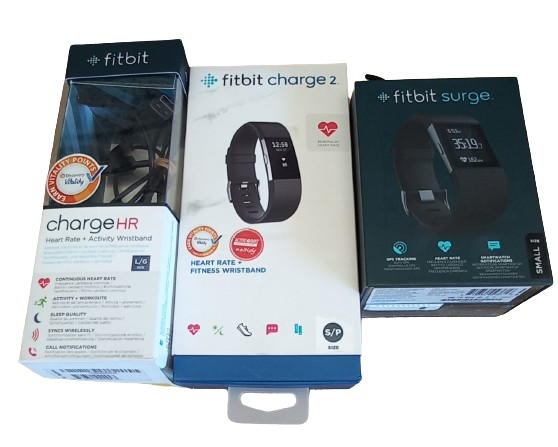 Fitbit Kit Charge HR Charge2 Surge (3 fitbit watches)