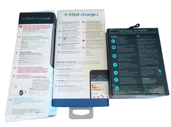 Fitbit Kit Charge HR Charge2 Surge (3 fitbit watches)