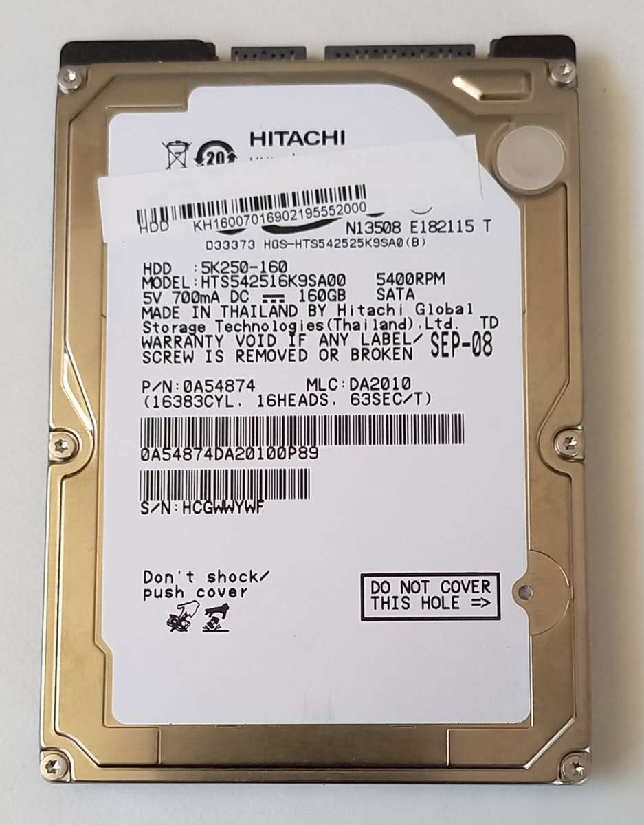Hitachi 160GB Laptop Hard Drive