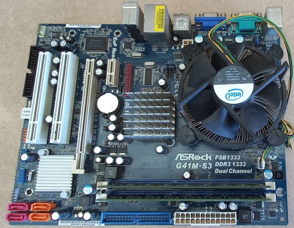 Asrock G41M-S3 DDR3 Motherboard Bundle | 8GB DDR3 Ram | Intel Celeron 1.8GHZ Processor