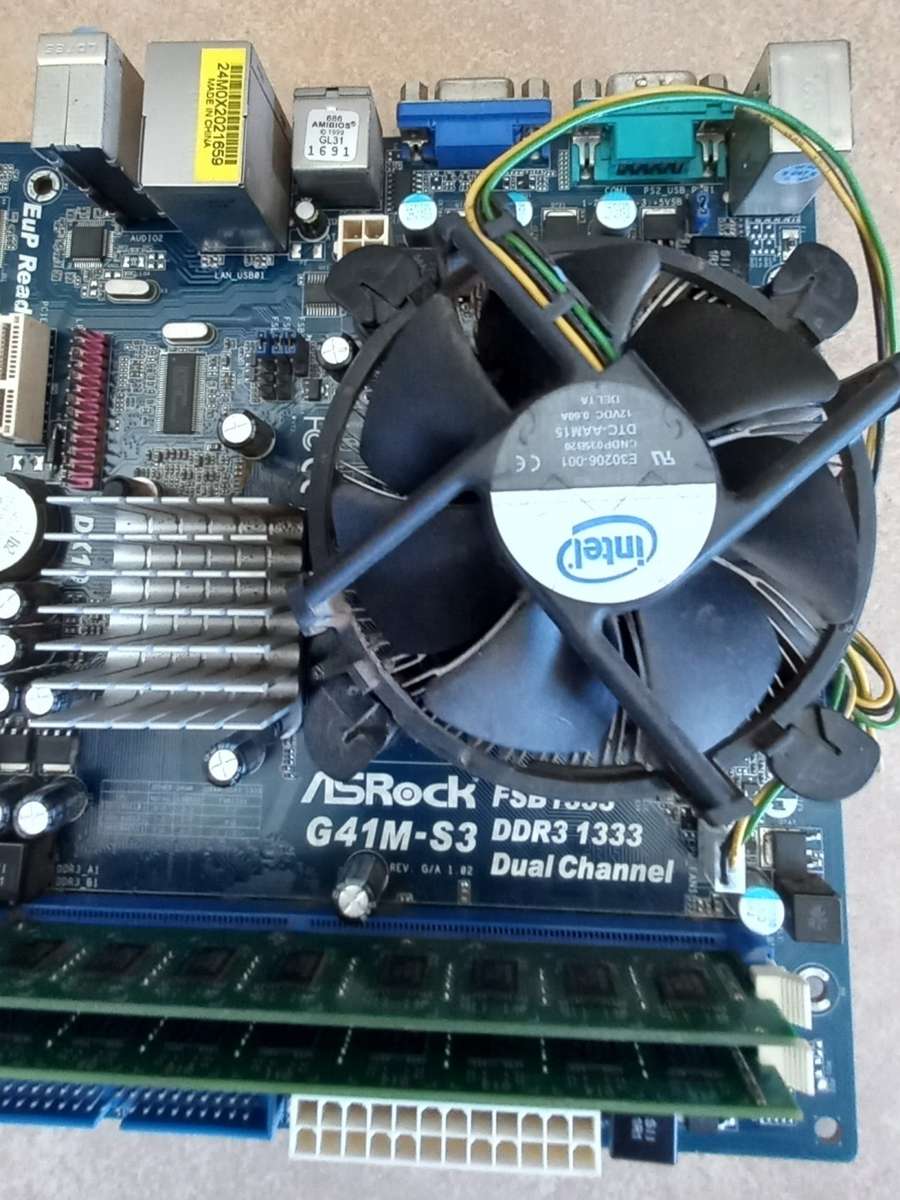 Asrock G41M-S3 DDR3 Motherboard Bundle | 8GB DDR3 Ram | Intel Celeron 1.8GHZ Processor