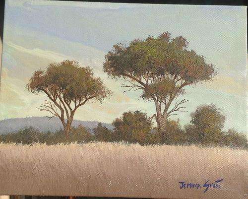 ORIGINAL PAINTING BY JEMMIE SMITH (Daughter of the late Malachi Smith) 'Veld' !!!WORTH R1400!!!
